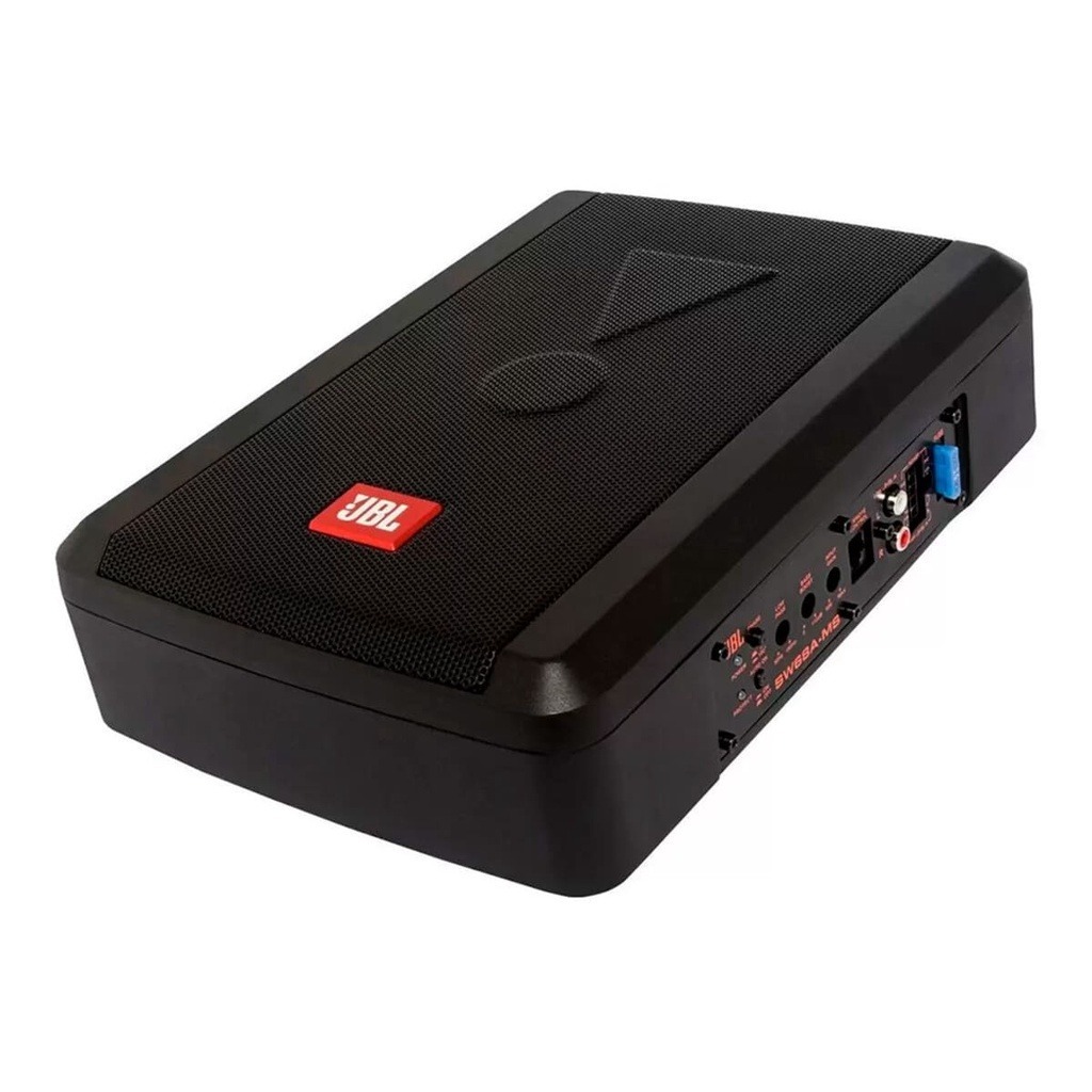 Subwoofer Slim JBL SW68A-MS 100W RMS 4 Ohms 6x8 Polegadas Caixa Amplificada Sub Grave