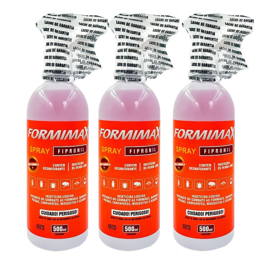 Kit 3 Formimax Spray 500ml Pronto Uso Casa E Jardim