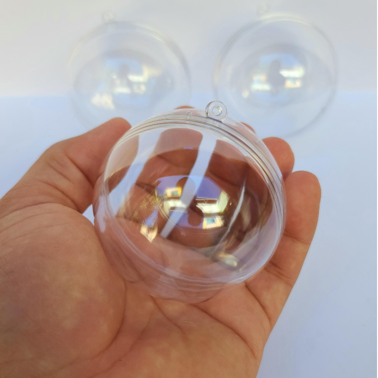 50 Esfera Acrílica 6,5cm  Bola De Natal e Foto e Lembrancinhas Menor Preço (ESCOLHA 10/20/30/40/50) em Oferta na Shopee