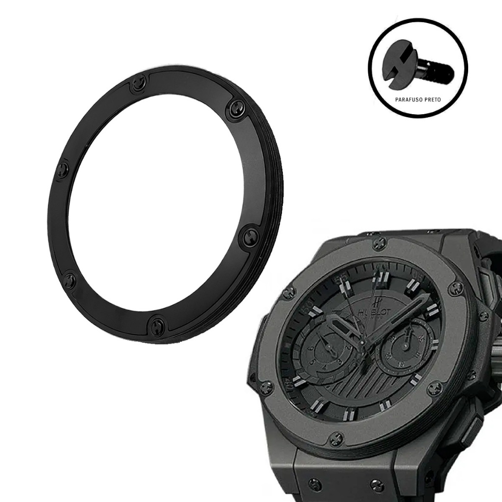 Bezel Relógio Hublot King Power Cores Variadas Parafuso