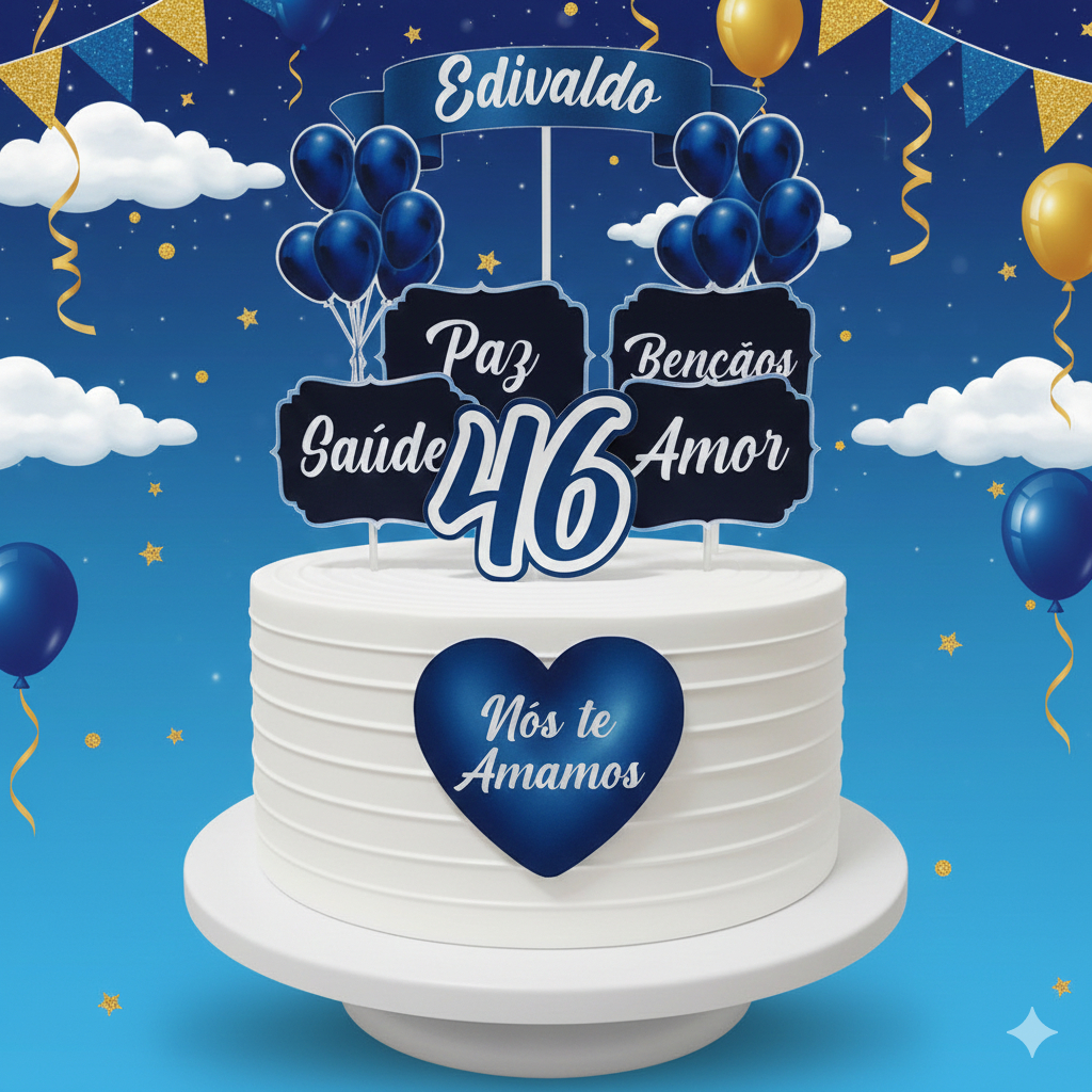 Topos de Bolo Masculino - Comprar com Melhor Preço em Padaria