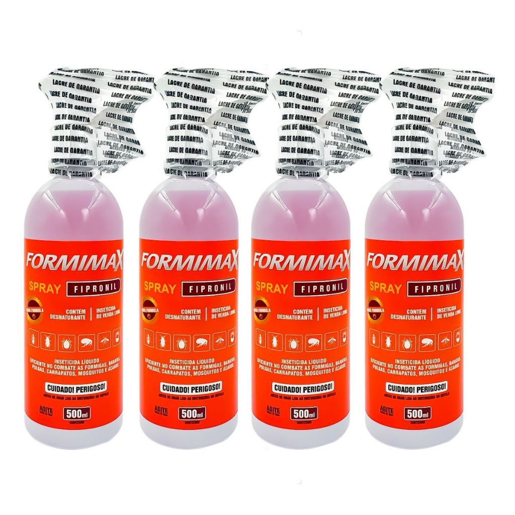 Kit 4 Formimax Spray 500ml Pronto Uso Casa E Jardim