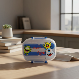 Pote Marmita p/Lanche Infantil de 2 Andares 400ml Amiguinhos Jacki Design em Oferta na Shopee