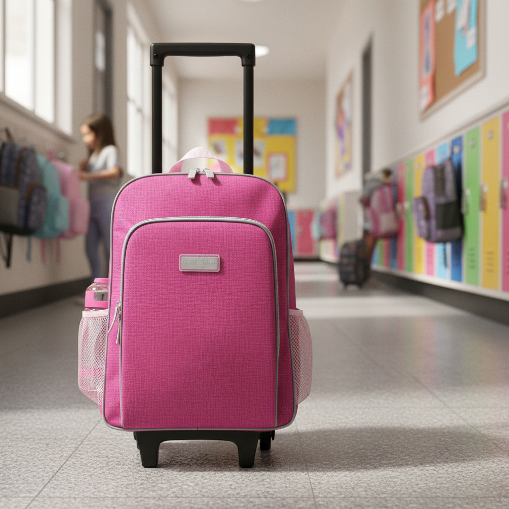 Mochila Escolar Junior com Rodinhas Confortável e Espaçosa | Brinde Incluso em Oferta na Shopee