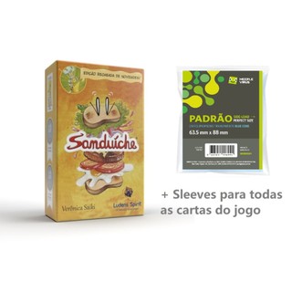 Jogo Sanduíche + Sleeves p/ Cartas – Divertido e Rápido Ludens Spirit