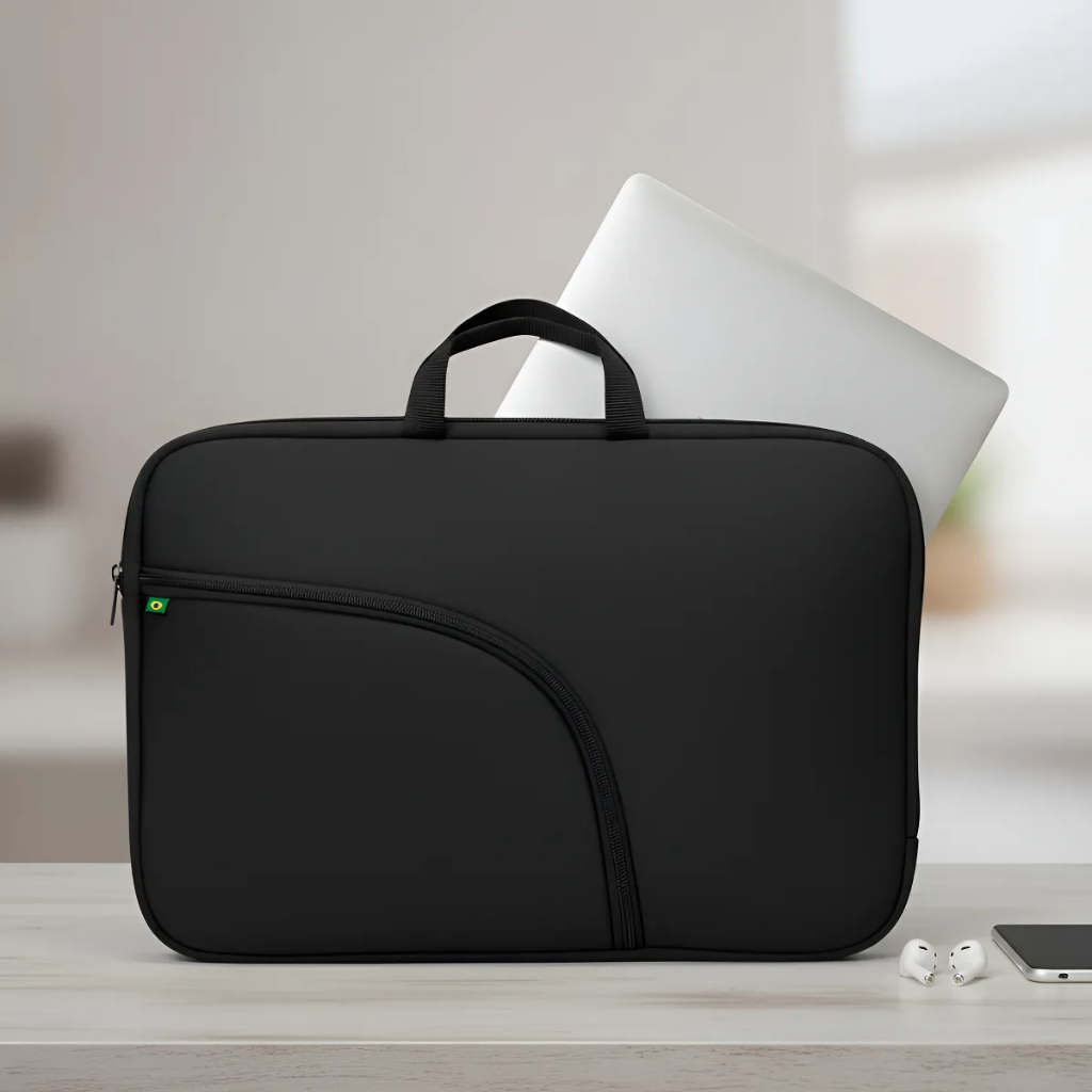 Bolsa   Capa Estojo Com Bolso e Alça Para Notebook/Macbook 14"/15,6"/17" MEGA PROMOÇÃO!