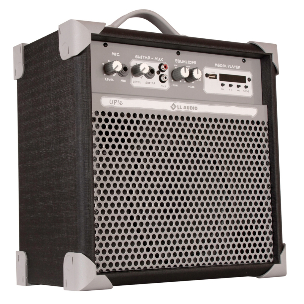 Caixa Amplificada Multiuso UP 6  Guitarra/Teclado /Violão/Mic USB BT /FM