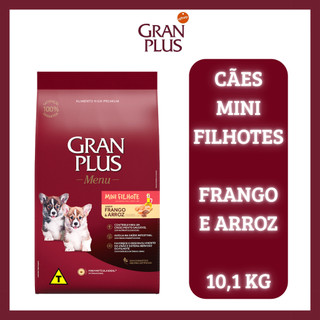 Ração Granplus Menu Cães Filhotes Raças Pequenas Sabor Frango - 10.1kg