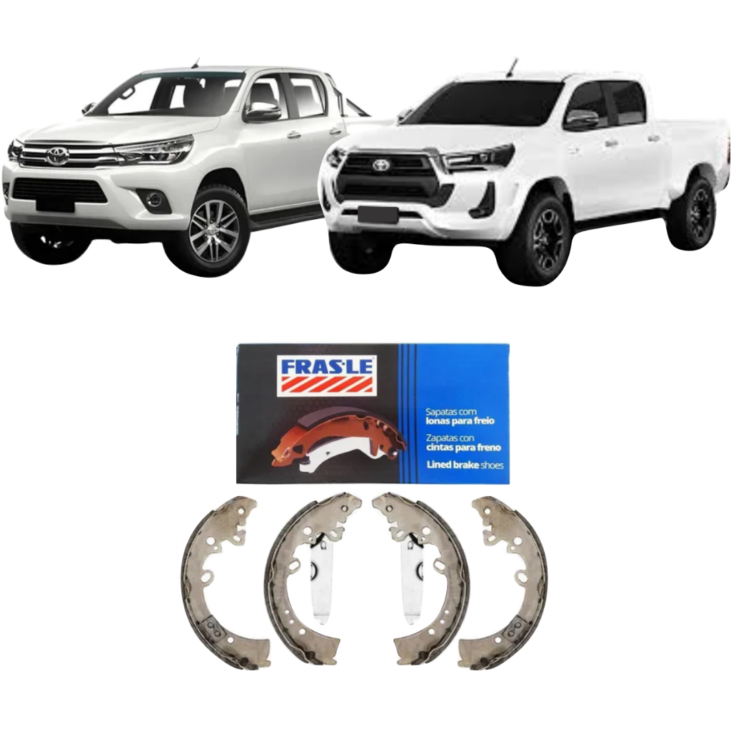 Jogo Sapata De Freio Frasle Traseira Hilux SR SRV SRX 2.7 2.8 2016 A 2023