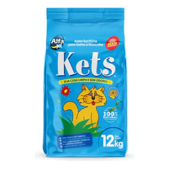 Areia Higiênica Kets Gatos - 12kg