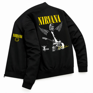 Jaqueta Bomber Masculina Nirvana In Utero Banda Rock Grunge MTV Art Streetwear em Oferta na Shopee