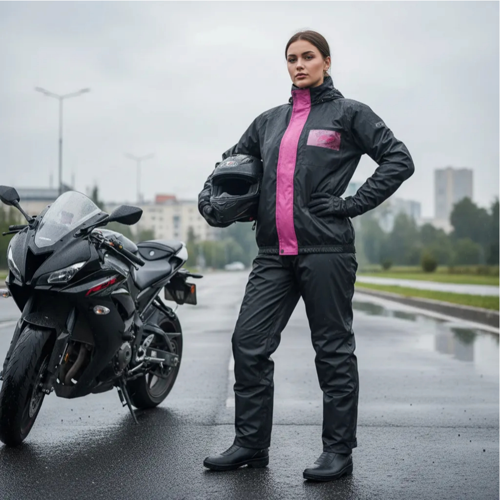 Conjunto Capa De Chuva Jaqueta E Calça Fly Feminina Moto