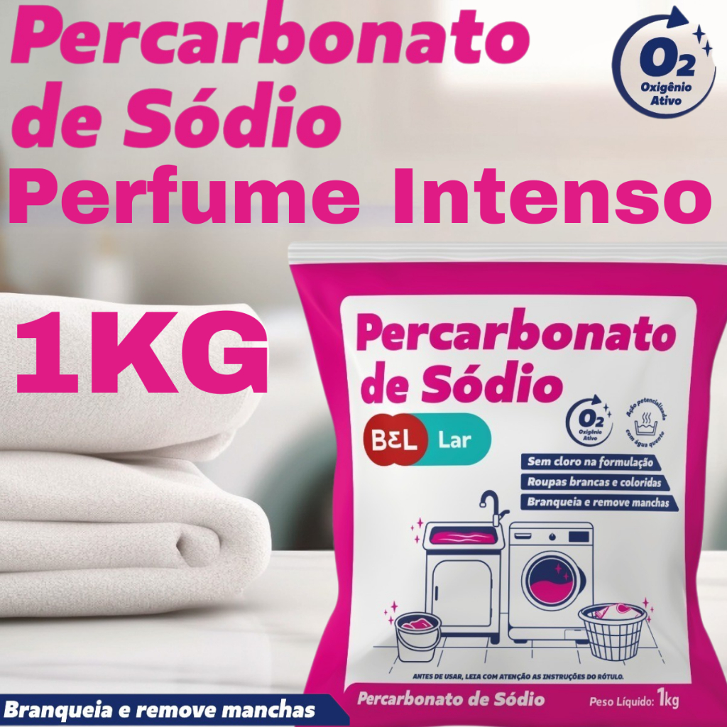 Alvejante Branqueador Percabonato de Sódio 1Kg Perfumado Aroma Intenso em Oferta na Shopee