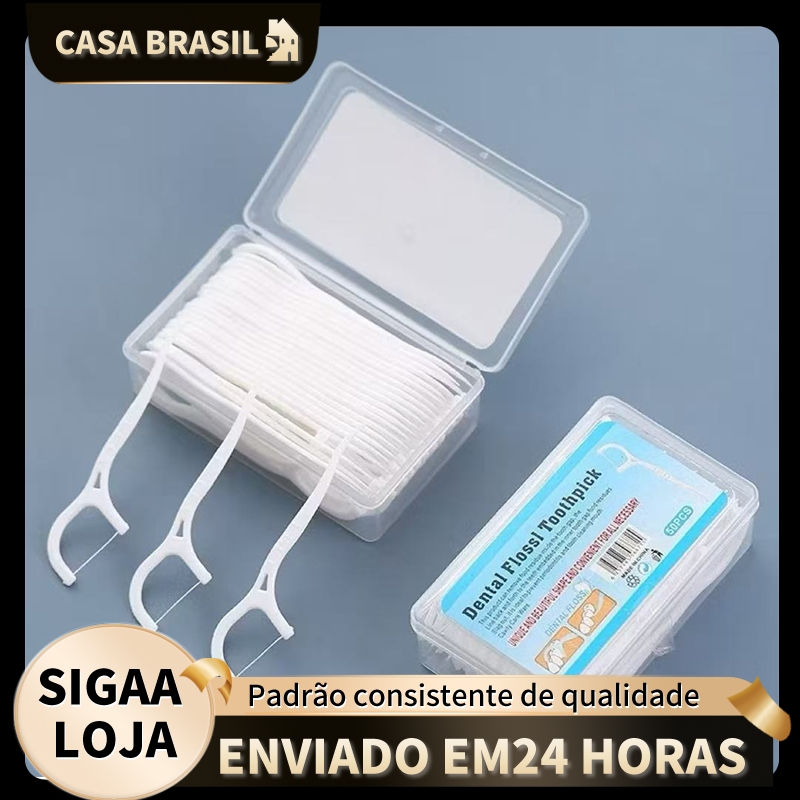 kit200 Fio Dental Infantil em Formato de Arco Ultra Fino para uma Limpeza Eficaz
