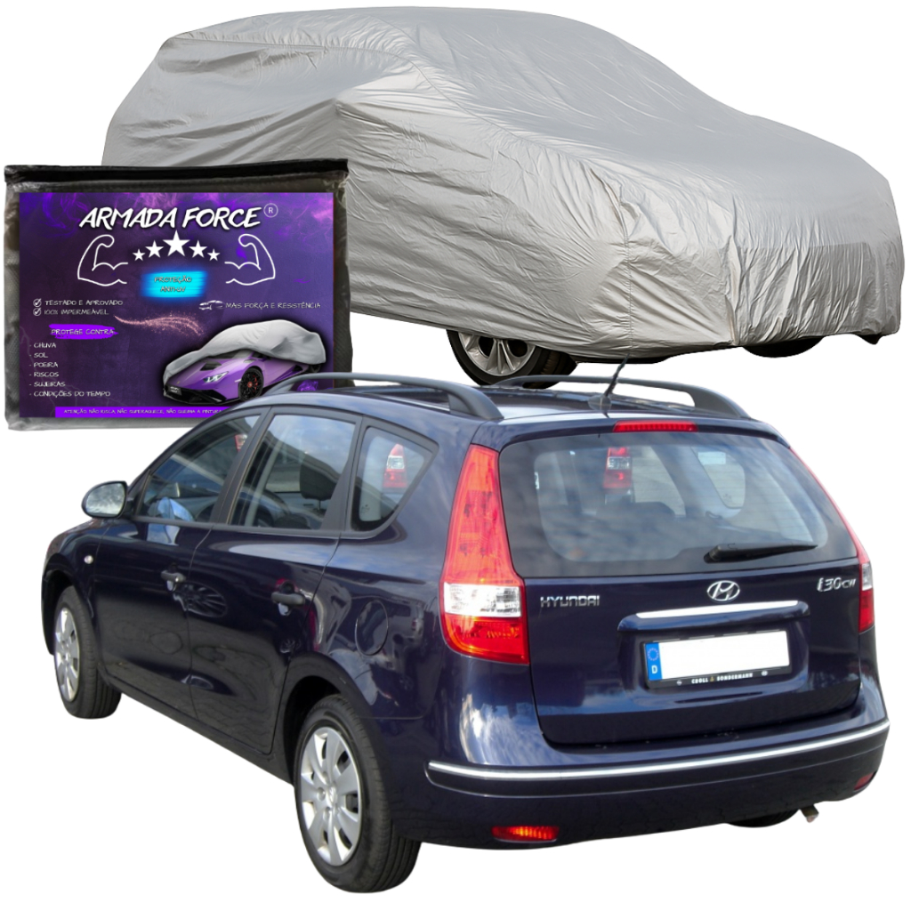 Capa Para Cobrir Carro i30 CW Com Forro Total Impermeável Sol Chuva Poeira Risco Proteção Anti-UV