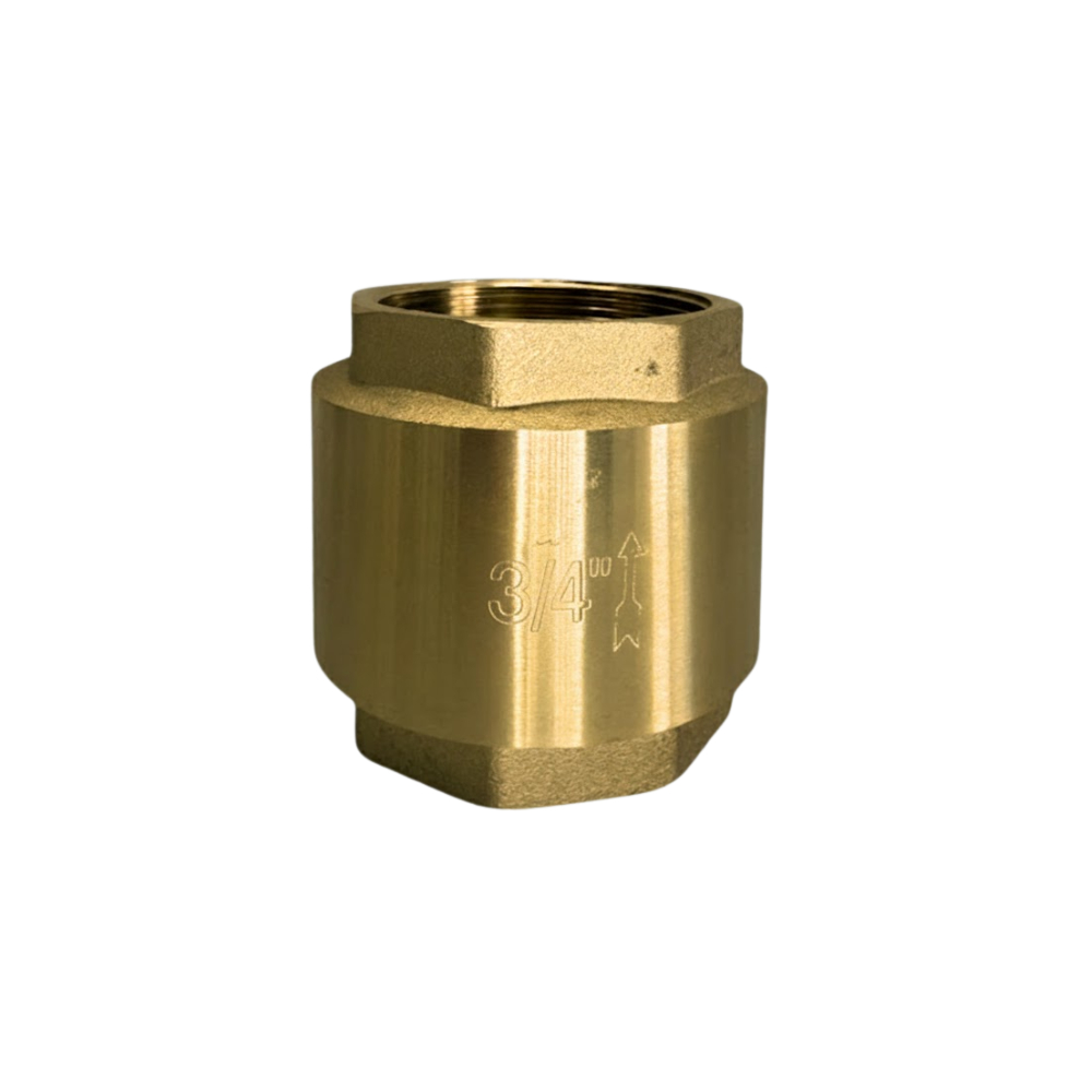 Válvula de Retenção Vertical 3/4 Polegada com Mola sede Metal