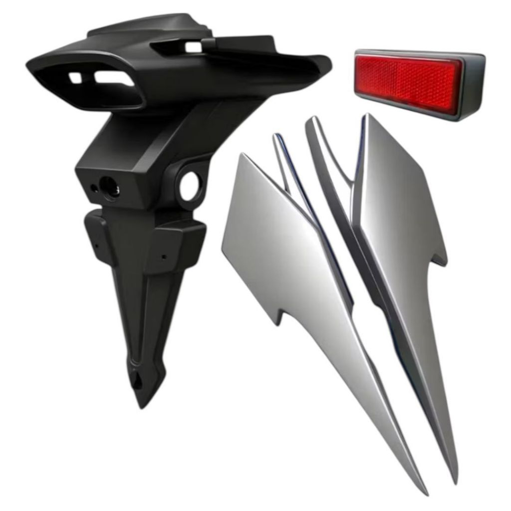 RABETA TRASEIRA PARALAMA LUZ PLACA TITAN 160 2025 PRATA FORCE