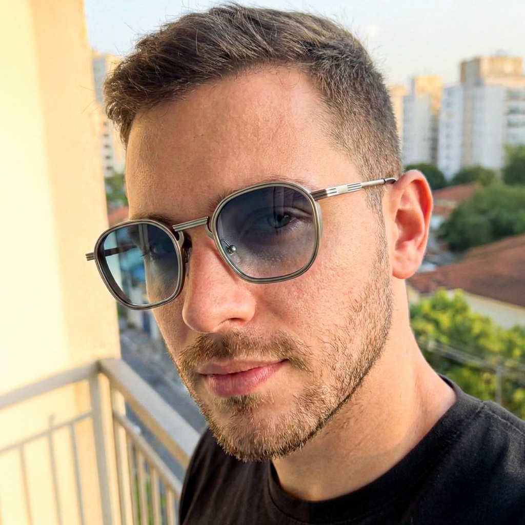 Armação Óculos Masculino Prata: Onde Comprar | BuscaProdutos