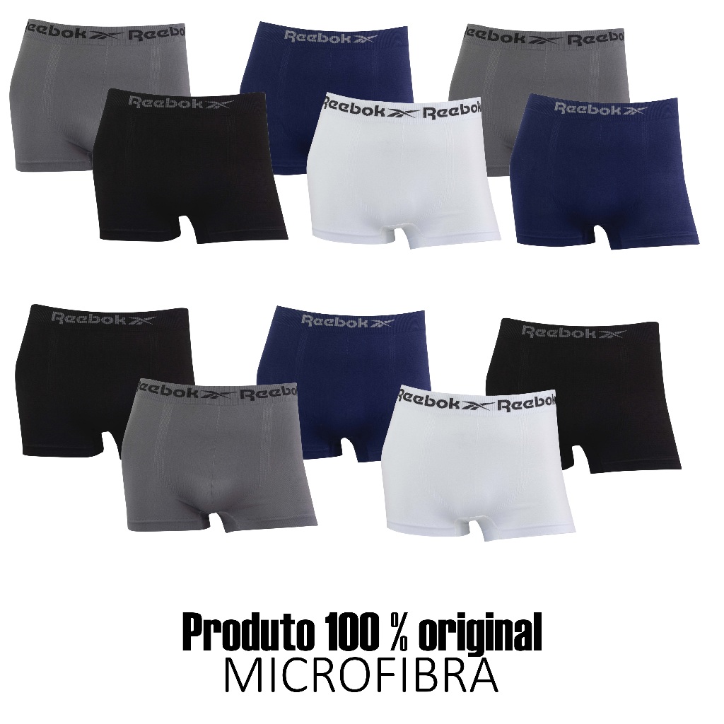 Kit 6 ou 11 cuecas boxer Reebok