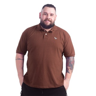 Camisa masculina Plus size Gola polo Dia a Dia em Oferta na Shopee