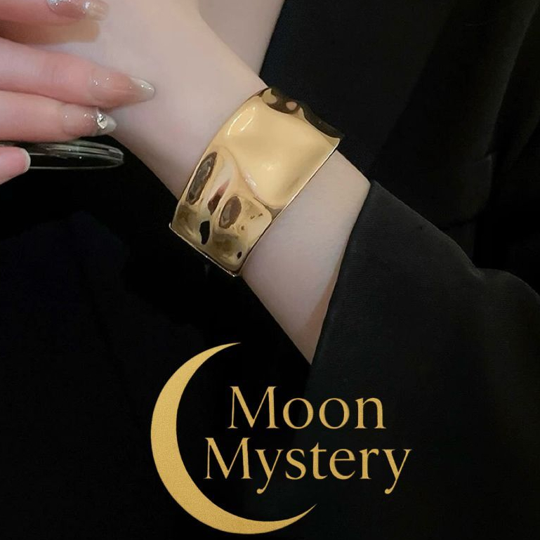 Pulseira Feminina Dourada em Aço Inoxidável – Bracelete Aberto Liso, Moderno, Elegante eAntialérgico em Oferta na Shopee