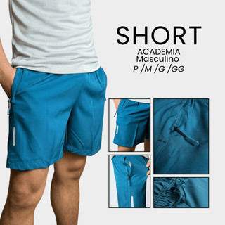 Bermuda Short Tactel Masculino Lycra Praia Treino Academia Short Academia Masculina Elastano Verão