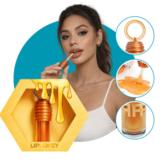 Gloss Labial LipHoney Hidratante Protetor Chaveiro | Brilho e Cuidado Portátil em Oferta na Shopee