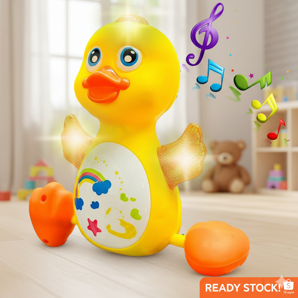 Brinquedo Patinho Fujão Musical Som Luz E Movimento em Oferta na Shopee