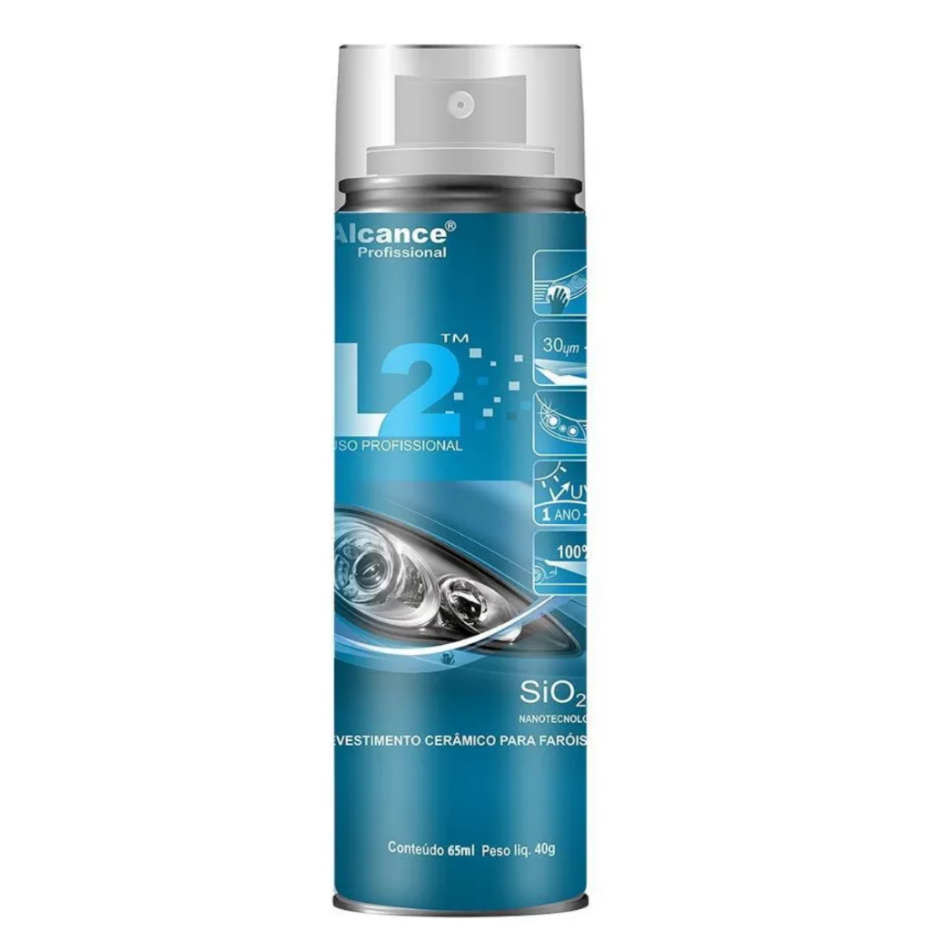 L2 65ml Vitrificador Revestimento Cerâmico Para Faróis Alcance Profissional