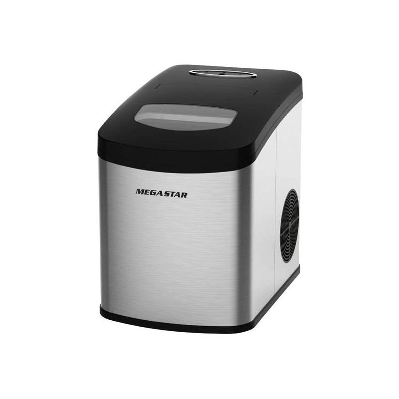 Fabricadora de Gelo Mega Star ZB22 220v – Cinza/Preto 10 quilos