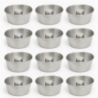 Kit 12 Formas Mini Nº10 200ml Mini Pudim Bolo Vulcão Doces Confeitaria Gourmet Promoção em Oferta na Shopee