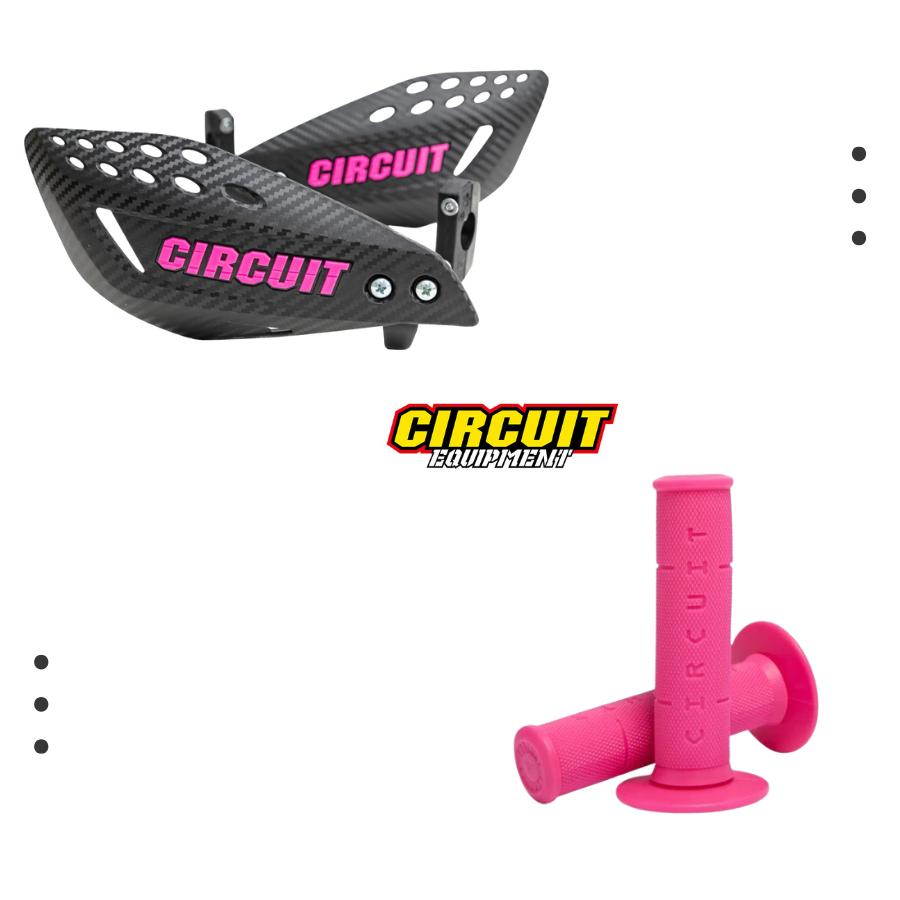 Kit Completo Circuit – Manopla + Protetor de Mão Vector Universal para Moto Off Road