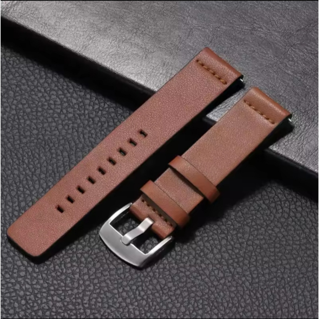 Pulseira 22mm de Couro Esportiva para Amazfit GTR 47mm /GTR 2/GTR 3/GTR 4/ Amazfit stratos 2/2s/3
