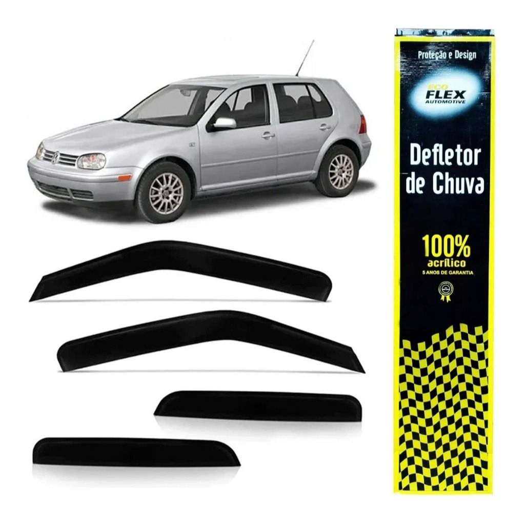Calha de Chuva GOLF 1998 a 2014 4Portas (CARROCERIA NOVA) em Oferta na Shopee