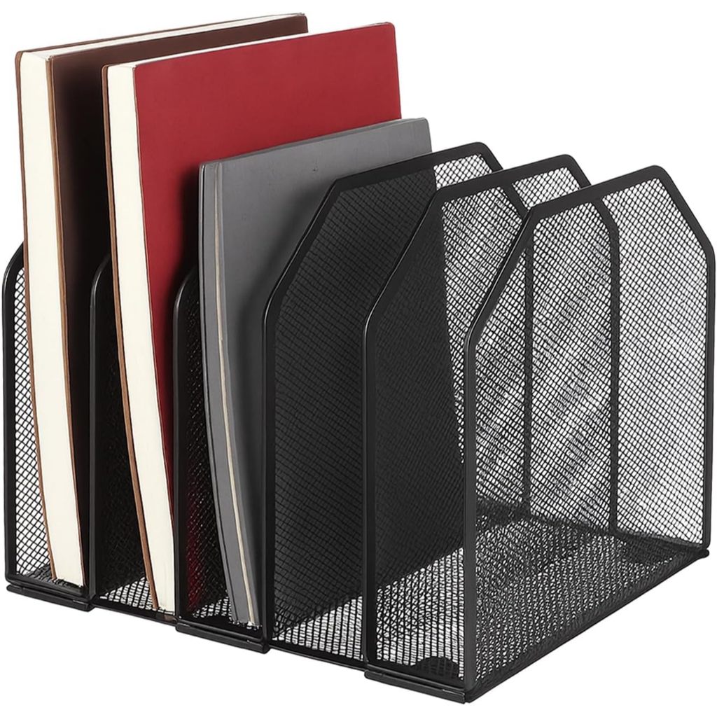 Suporte de Livros Organizador de Mesa em Ferro Preto em Oferta na Shopee