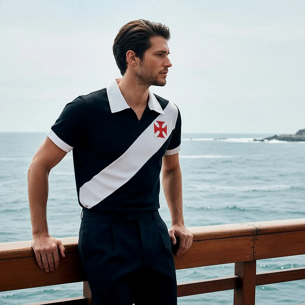 Camisa Retrô Vasco da Gama Torneio Paris 1957 Oficial em Oferta na Shopee