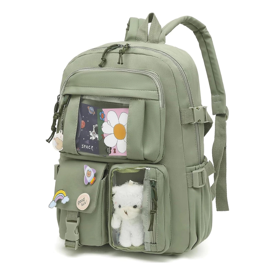 Mochila Feminina Escolar Passeio Coreano Grande Capacidade Impermeável