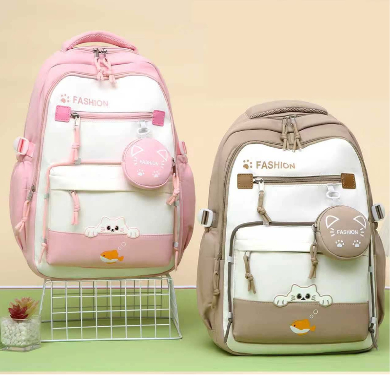 Mochila Feminina Escolar Passeio Coreano Grande Capacidade Impermeável