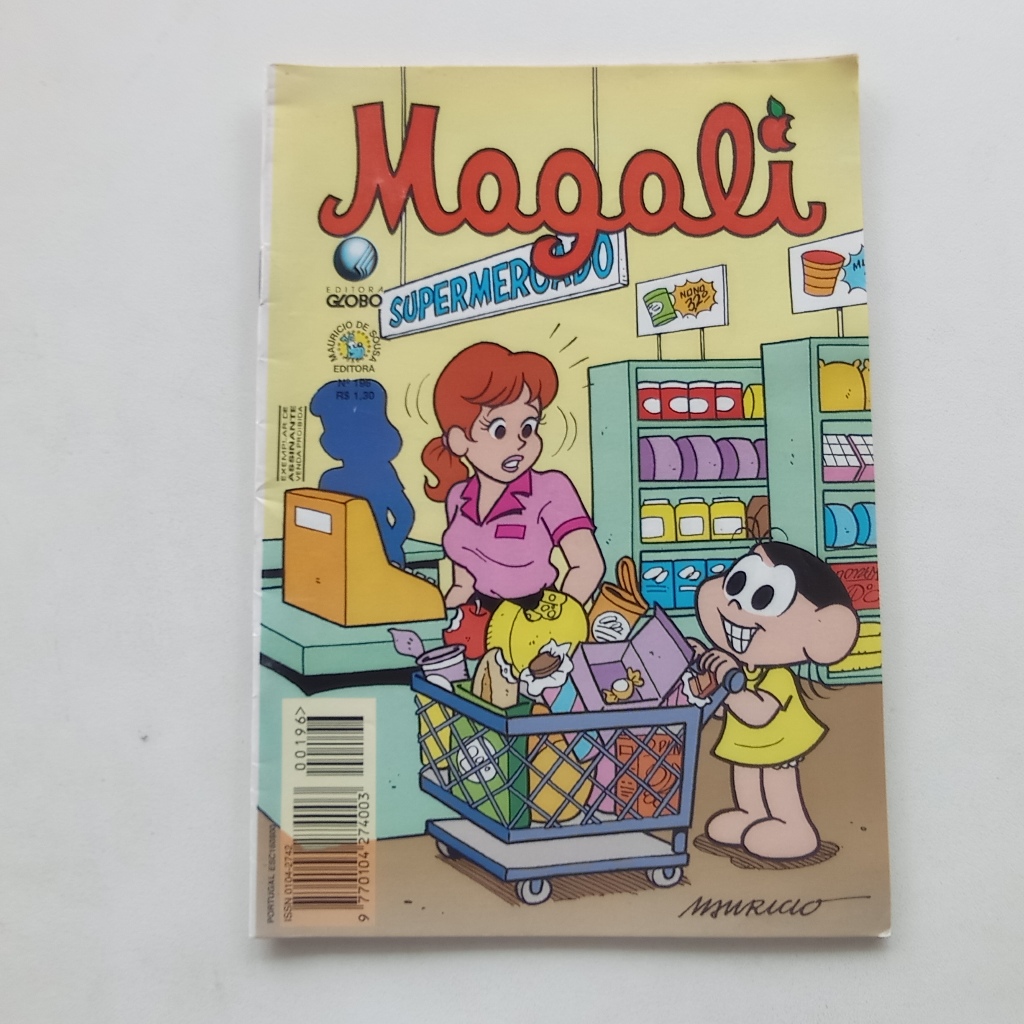 Gibi Magali nº 196 - Turma da Mônica - Ed. Globo - 1996