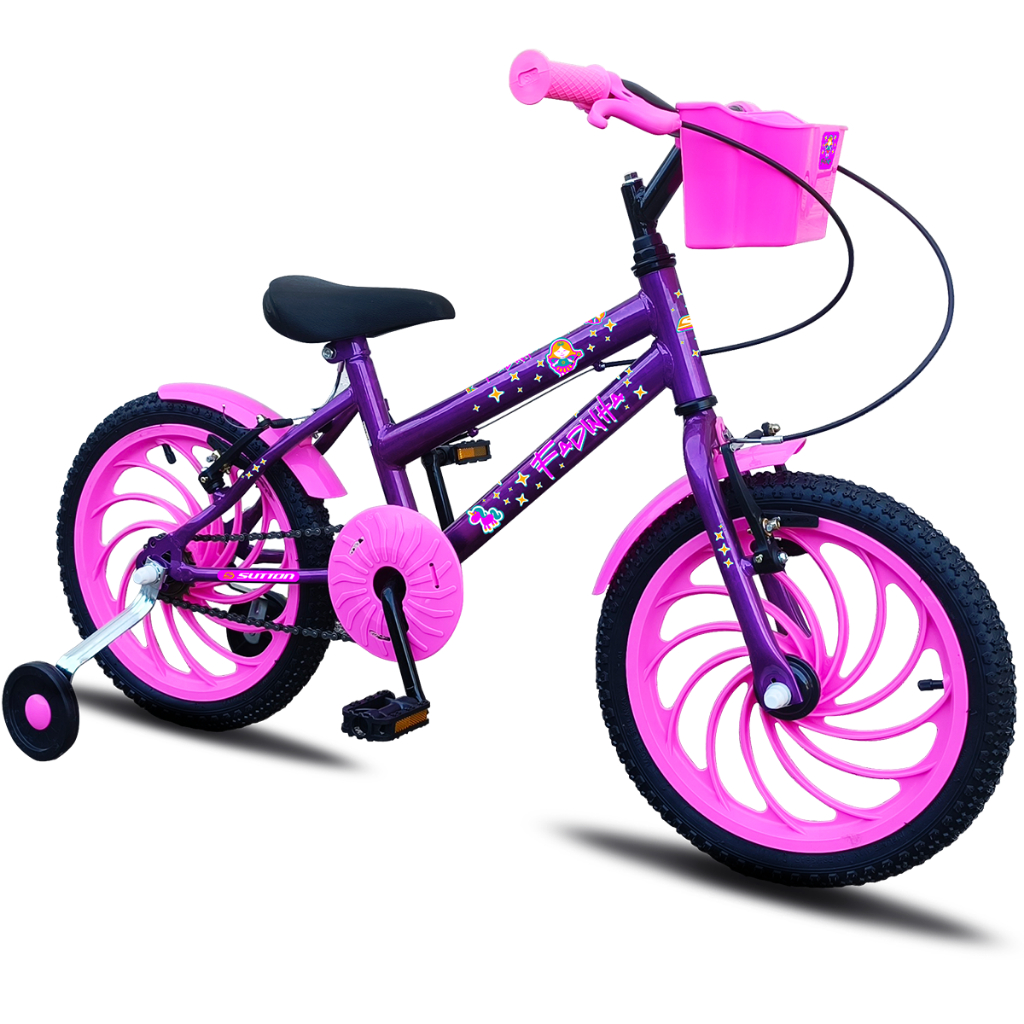 Bicicleta Aro 16 Sutton Kids Feminina Infantil Cesta Menina Criança em Oferta na Shopee