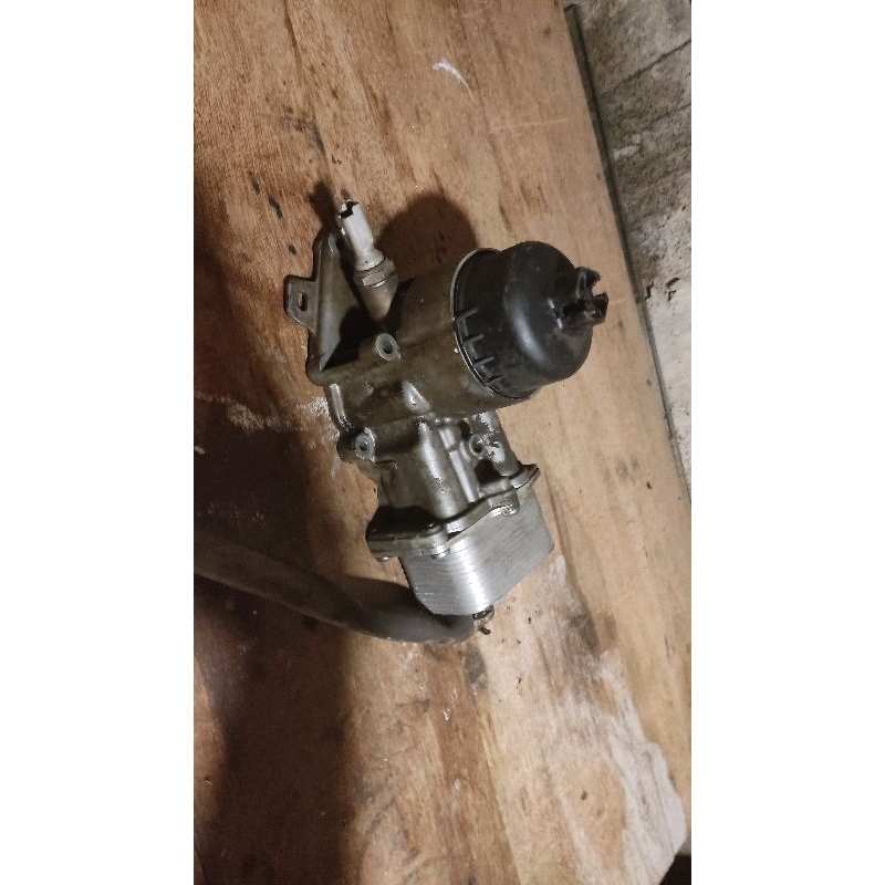 Suporte filtro de óleo com radiador de óleo original Peugeot 308 408 motor 2.0 2011 2012 2013 2014