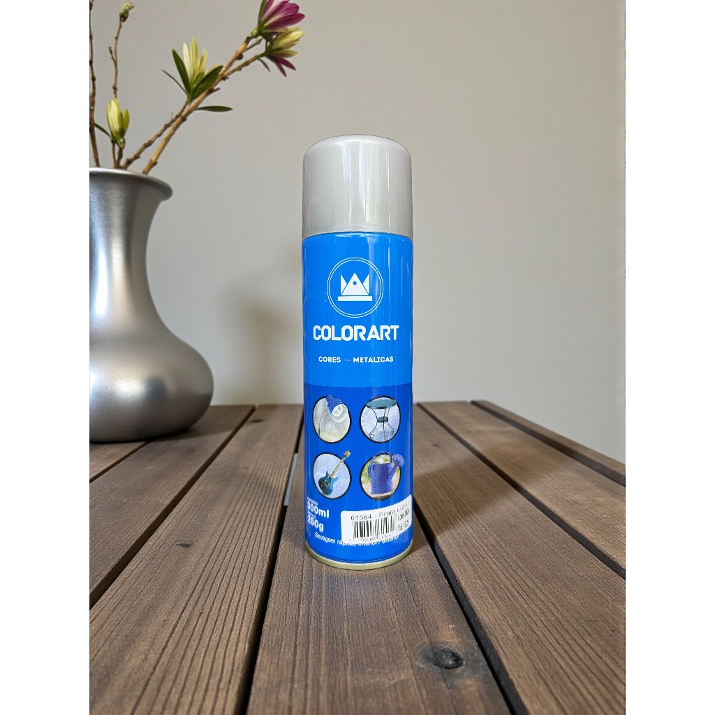 Detalhes do SPRAY PRATA LUNAR METALICO COLORART 300ML