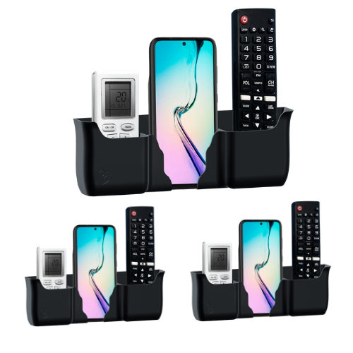 KIT 3 Suporte De Parede Porta Celular E Controle Remoto Universal ar tv ventilador Concept 3D Print