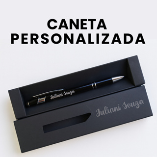 Caneta Touch de Metal Personalizada com Caixa Gravada Nome Empresa ou Logo em Oferta na Shopee