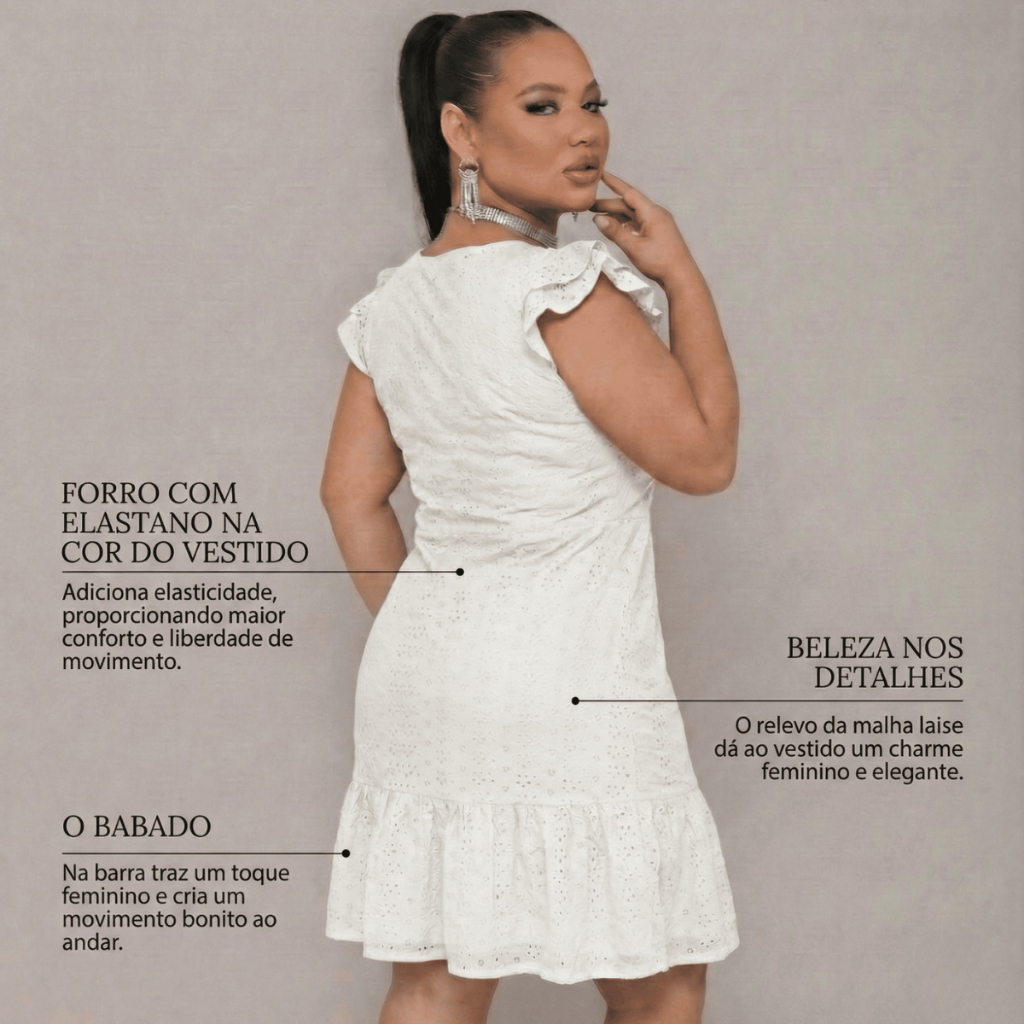 Vestido Evangélico Plus Size Tecido Laise Com Forro Premium