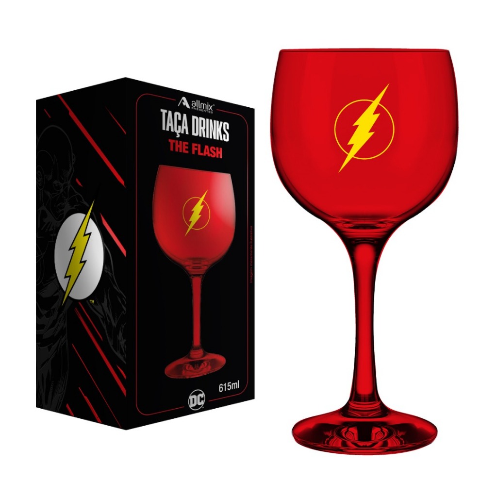 Taça Drinks Prime DC The Flash 615 ML – Elegância e Velocidade Colecionavel