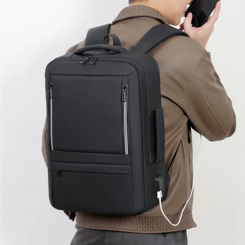 Mochila MultiFuncional De Notebook Lapto De Viagem Impermeavel Expansível Com Entrada USB Bolsa Viagem De Mão RC2511