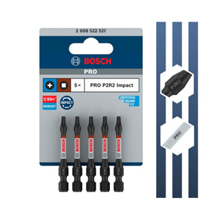 Jogo de Bits Pro Impact P2R2 55mm 5 Peças Bosch em Oferta na Shopee