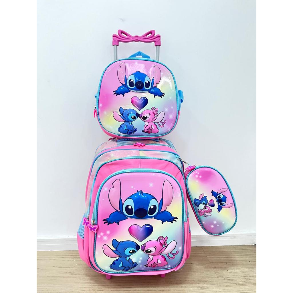 Mochila Stitch Feminina Rodinha - Comprar com Melhor Preço em Anéis