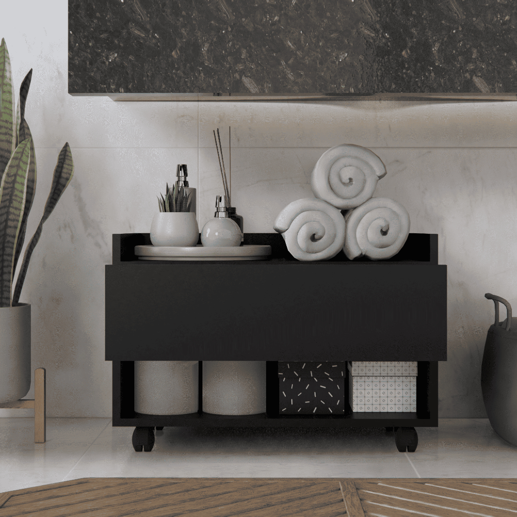 Armário Gaveteiro Banheiro De Chão Multiuso Organizador Prático Porta Toalhas com Rodinhas em Oferta na Shopee